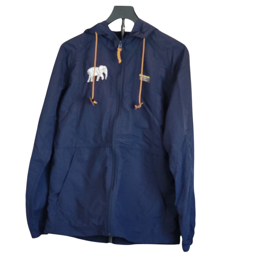 LL Bean Mens Mountain Classic Anorak Full Zip Jacket Navy Blue Small 506185